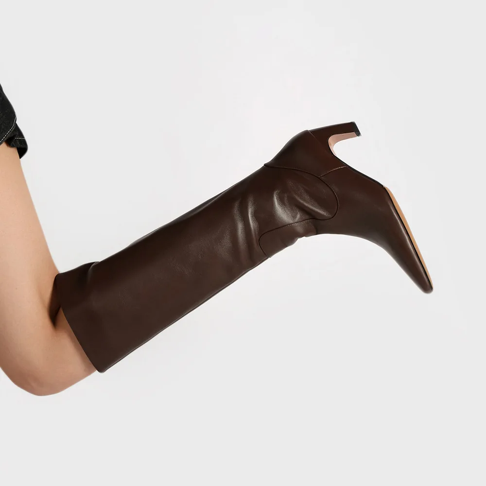 Leather Work Youtube - Осень-зима, новые высокие сапоги с маленьким