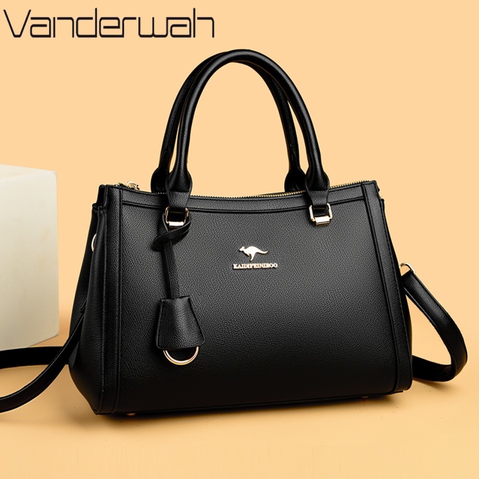 Leather Work Bag Women - Сумка-тоут через плечо из мягкой искусственной