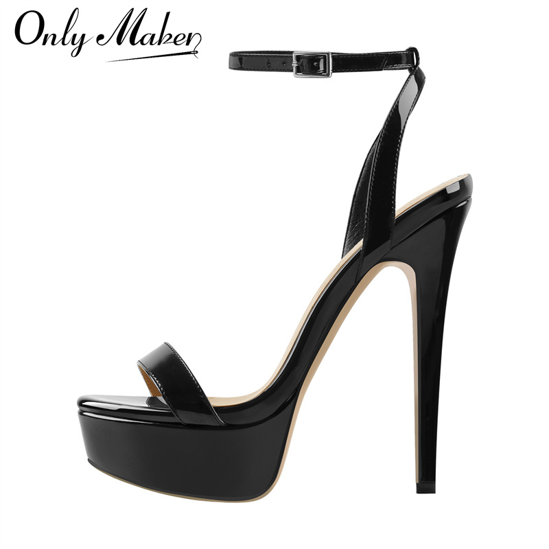 Leather Work Heels - Onlymaker/женские пикантные босоножки на высоком каблуке-шпильке
