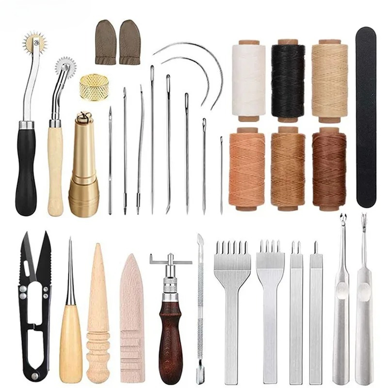 Beginner Leatherwork Kit - Набор из 25 инструментов для работы
