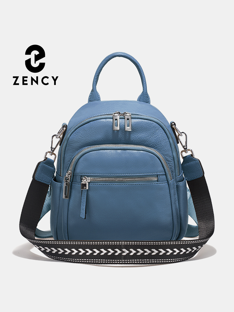 Leather Work Bag Women - Маленький рюкзак Zency из натуральной кожи,