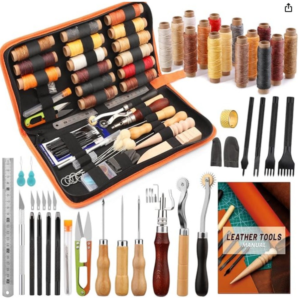 Beginner Leatherwork Kit - Набор инструментов для работы с кожей:
