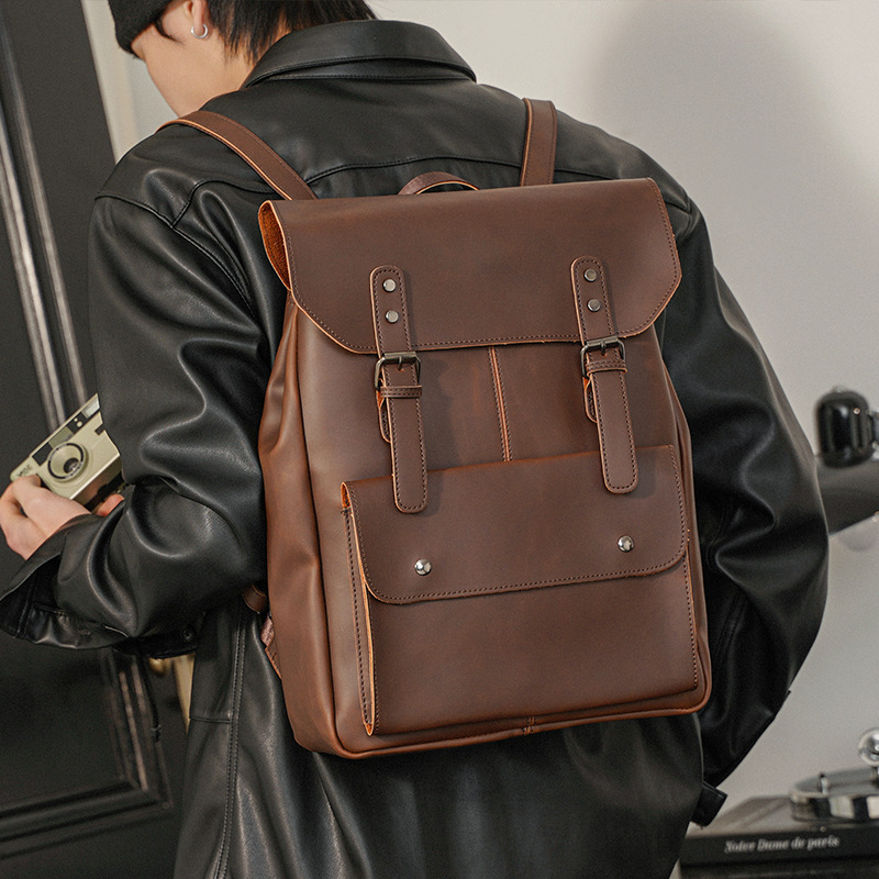 Винтажный мужской кожаный рюкз – обзор и цена Leather Work Rucksack Mens