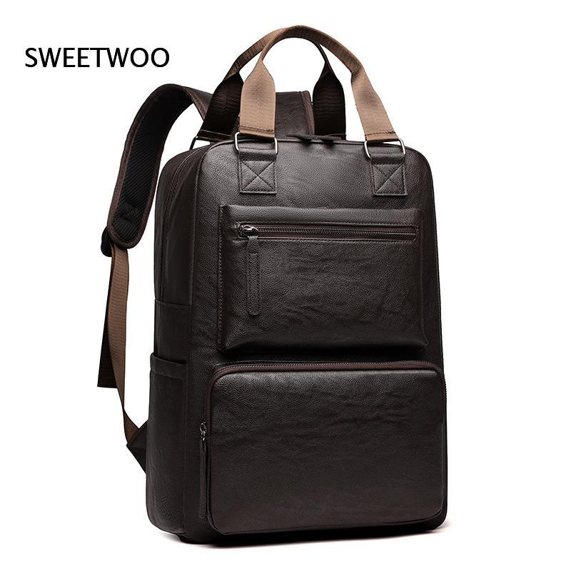 Мужской рюкзак для ноутбука из – обзор и цена Leather Work Rucksack Mens