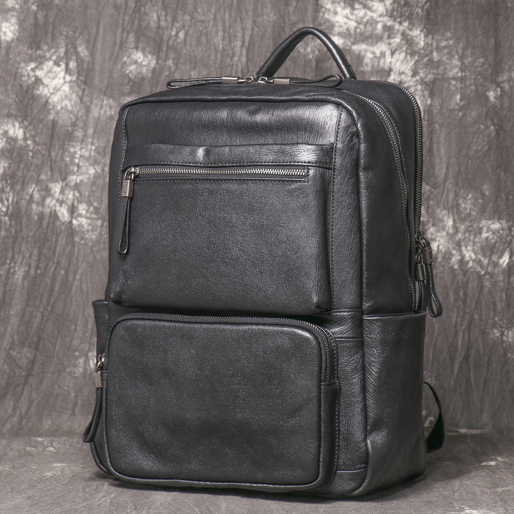 Черный рюкзак из натуральной к – обзор и цена Leather Work Rucksack Mens