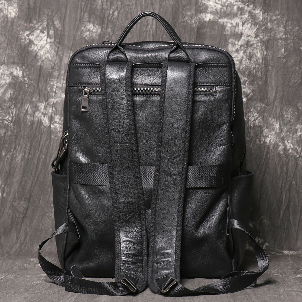 Черный рюкзак из натуральной к – обзор и цена Leather Work Rucksack Mens