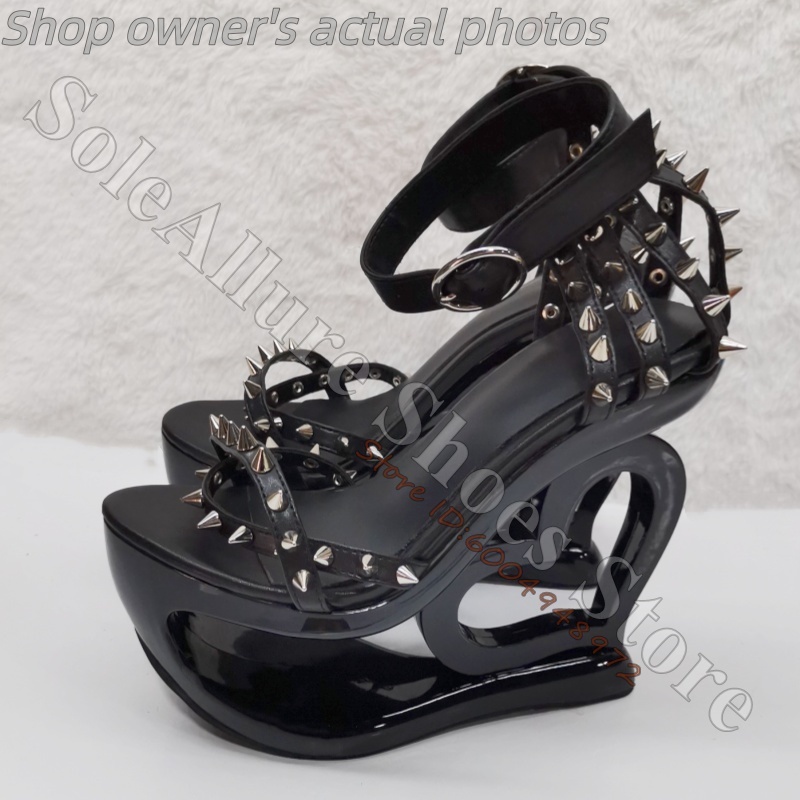 Ярко-розовые сандалии на танке – обзор и цена Leather Work Heels