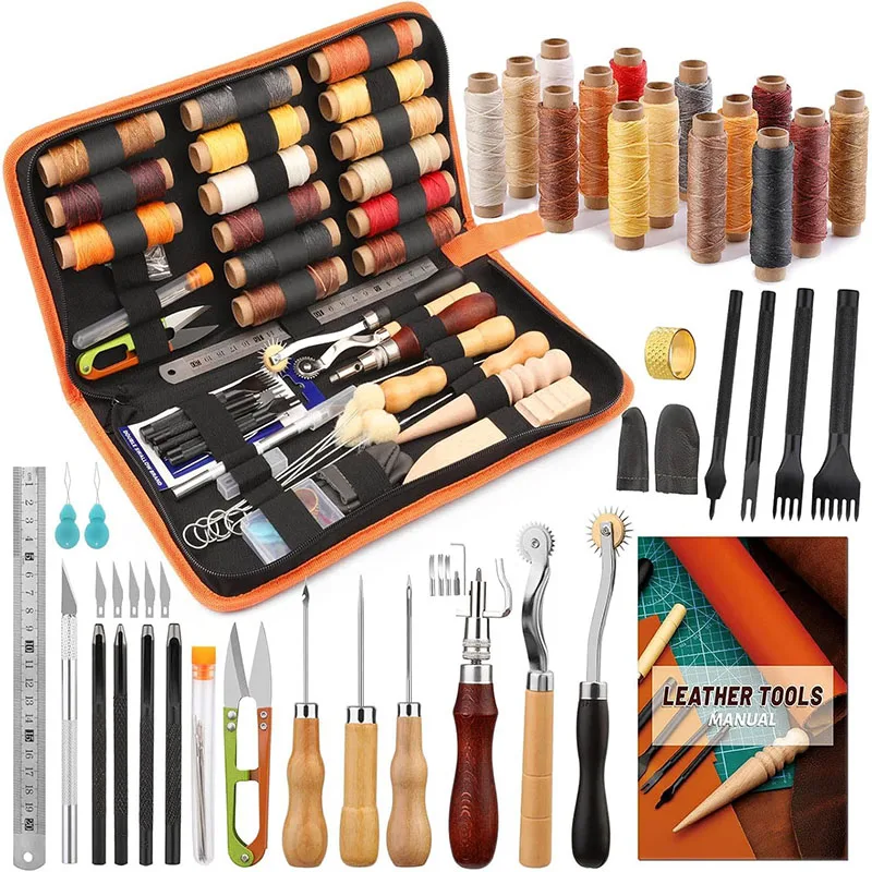Набор инструментов для работы  – обзор и цена Beginner Leatherwork Kit