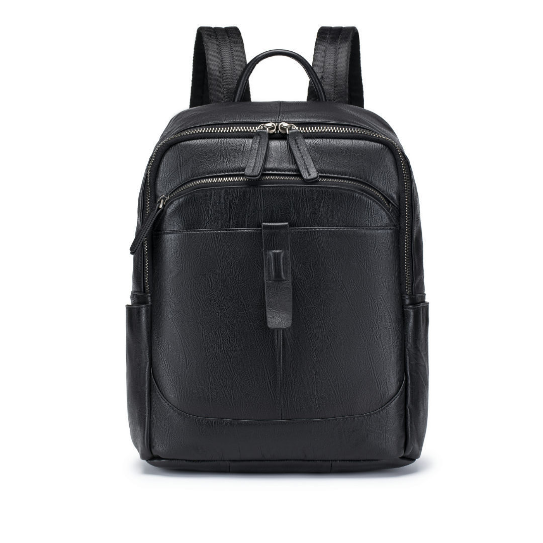 Черный мужской рюкзак из натур – обзор и цена Leather Work Rucksack Mens
