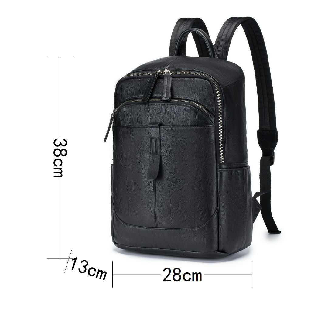 Черный мужской рюкзак из натур – обзор и цена Leather Work Rucksack Mens