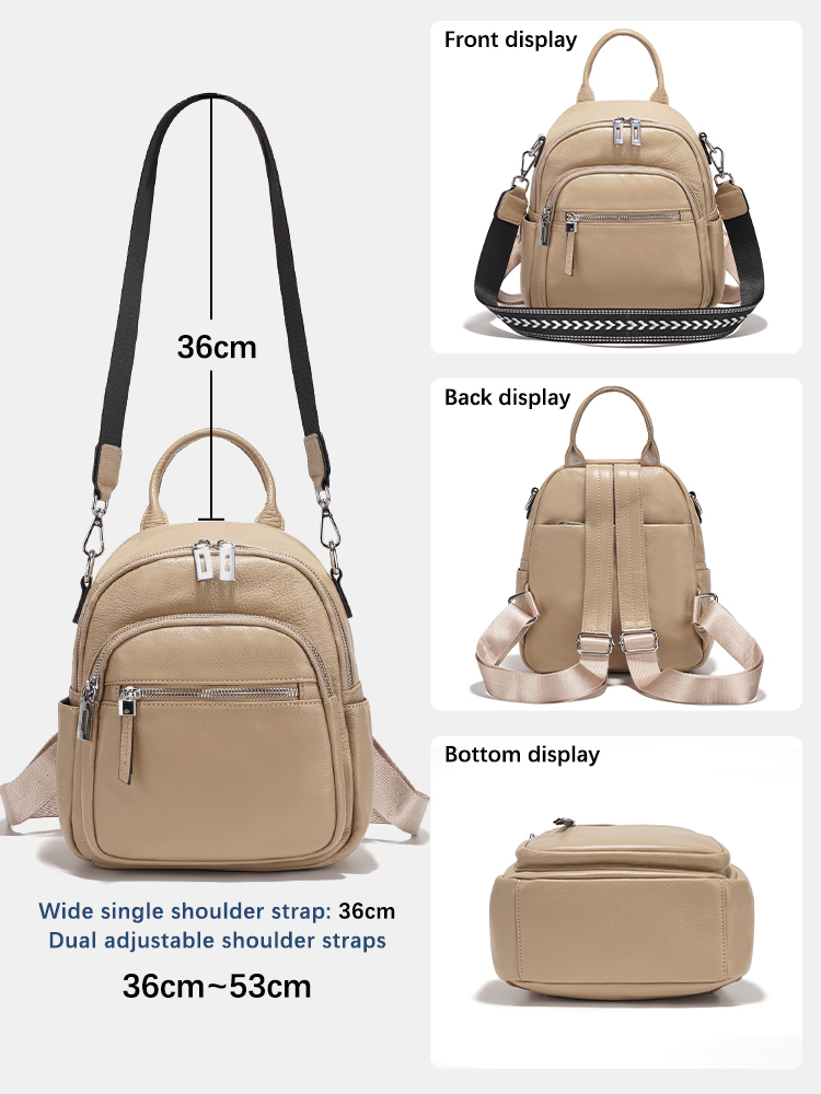 Маленький рюкзак Zency из нату – обзор и цена Leather Work Bag Women