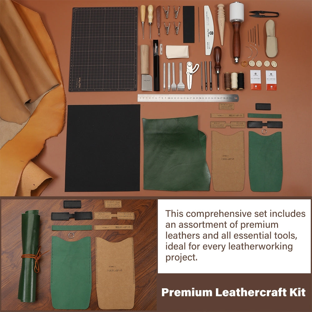 WUTA 74 предмета Набор для раб – обзор и цена Beginner Leatherwork Kit